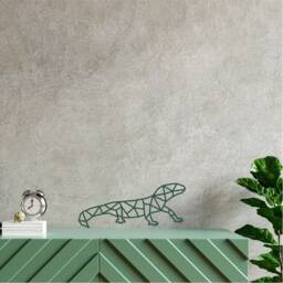 Geometric Gecko Wall Art, Minimalist, Modern, Abstract, Decal, Mural, Transfer, Boho -G033 , 5 Sizes, 36 Colour Options - thumbnail 3