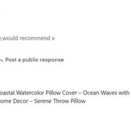 Coastal Watercolor Pillow Cover - Ocean Waves With Golden Accents Seaside Inspired Home Decor Serene Throw - thumbnail 2