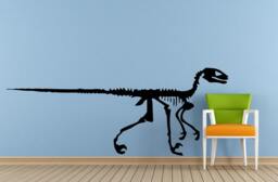 Dinosaur Ancient Reptile Animal Raptor T-Rex Skeleton Predator Window Or Wall Car Vinyl Peal & Stick Removable Sticker Decal L1505 - thumbnail 1