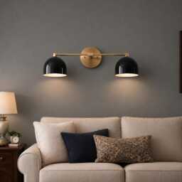 Handmade Brass Mid Century Modern Wall Sconce, Vanity Lighting Fixture - thumbnail 3