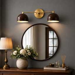 Handmade Brass Mid Century Modern Wall Sconce, Vanity Lighting Fixture - thumbnail 4