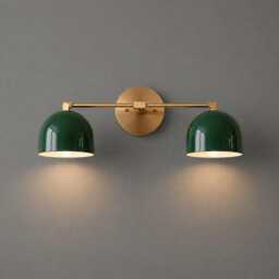Handmade Brass Mid Century Modern Wall Sconce, Vanity Lighting Fixture - thumbnail 2