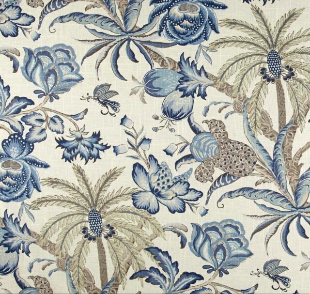 "Pair 25 Or 50"" Wide Waverly Exotic Curiosity Reef Panels Drapes Cafe Curtains Length 24 48 63 72 84 96 108 120" - image 1
