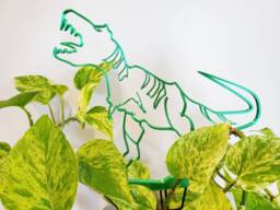 T-Rex Dinosaur, Houseplant Trellis , 3D Printed Indoor Plant Support, Stake, Hoya Hoop - thumbnail 1