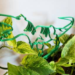 T-Rex Dinosaur, Houseplant Trellis , 3D Printed Indoor Plant Support, Stake, Hoya Hoop - thumbnail 3