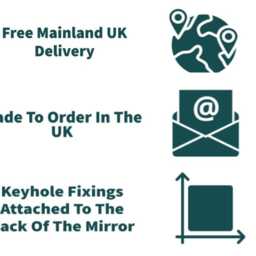 Art Deco Wall Mirror, Vintage Classic Mirror - thumbnail 4