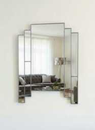 Art Deco Wall Mirror, Vintage Classic Mirror - thumbnail 3