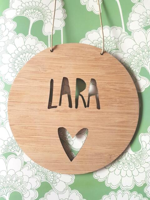Personalised Name Wooden Wall/Door Hanging-Wall Hanging-Wall Art-Wooden Sign-Custom-Kids Gift-Baby Gift-Lasercut - image 1