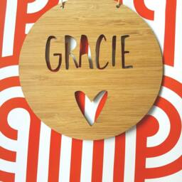 Personalised Name Wooden Wall/Door Hanging-Wall Hanging-Wall Art-Wooden Sign-Custom-Kids Gift-Baby Gift-Lasercut - thumbnail 3