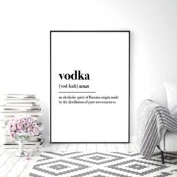 Vodka Definition - Kitchen Wall Art Prints Food Alcohol Print Decor Home - thumbnail 2