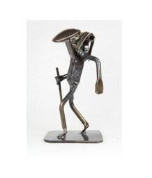 Hiker - Metal Art Figurine Railroad Spike Art Hiking- Hiker Gift - thumbnail 1