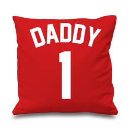 Daddy 1 Cushion Cover Fathers Day Football Name Theme - thumbnail 1