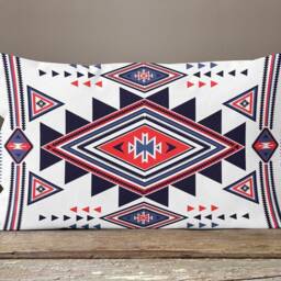 Kilim Pillow Cover/Rug Design Cushion Cover/Aztec Rug Case/Rectangle Aztec Print Lumbar Case/Turkish Carpet Cushions Cover - thumbnail 2