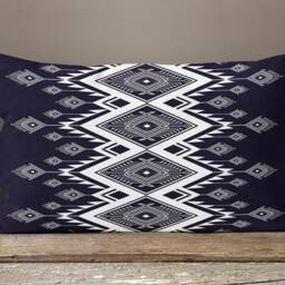 Kilim Pillow Cover/Rug Design Cushion Cover/Aztec Rug Case/Rectangle Aztec Print Lumbar Case/Turkish Carpet Cushions Cover - thumbnail 3