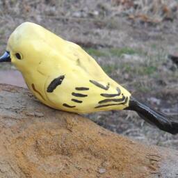 stoneware Yellow Warbler - thumbnail 2