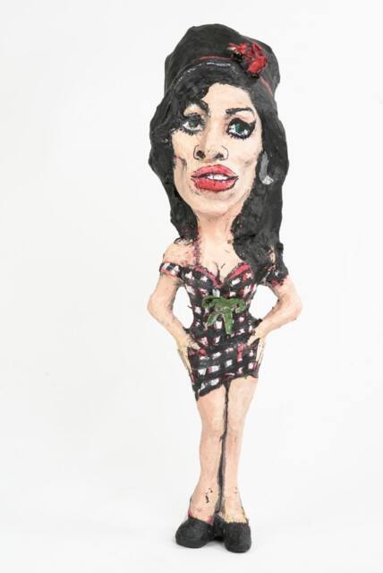 Amy Winehause Paper Mache Figure - image 1