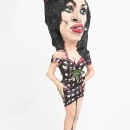 Amy Winehause Paper Mache Figure - thumbnail 2