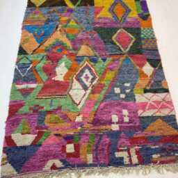 Custom Boujad Rug Handwoven Bohemian Wool Rug - thumbnail 2