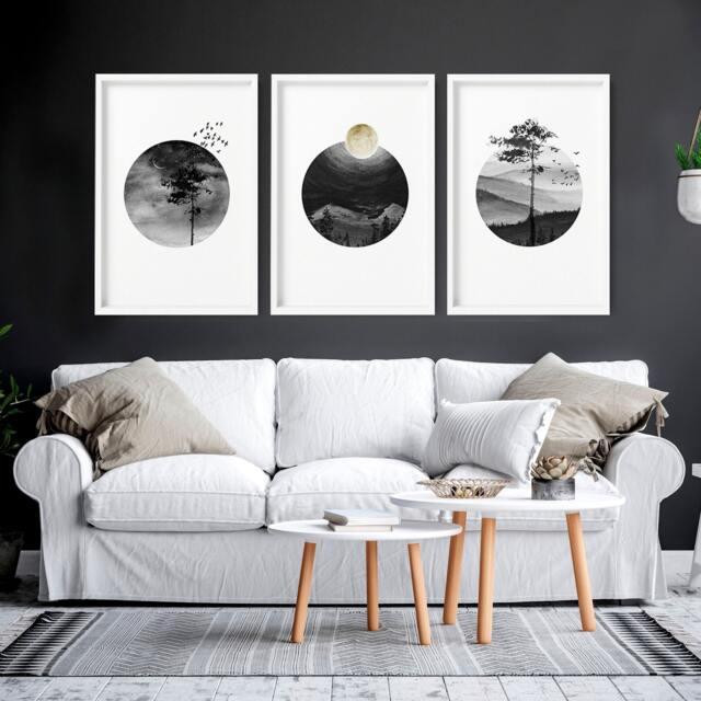 Living Room Art Prints, Office Decor Wall Japanese Art, Home Calming Zen Minimalist - image 1