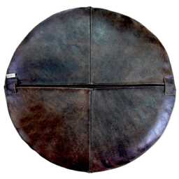 Leather Pouf Vintage Look - thumbnail 4