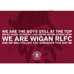 Wigan Warriors Rlfc Chant Poster - Officially Licensed Product - thumbnail 1