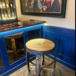 Pub Style Table Made From A Oak Whiskey Bourbon Barrel/Man Cave Bar Table - thumbnail 2