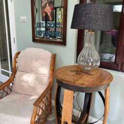 Pub Style Table Made From A Oak Whiskey Bourbon Barrel/Man Cave Bar Table - thumbnail 3