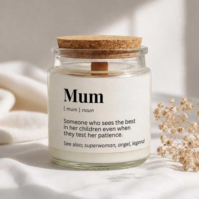 Mum Birthday Gifts Mothers Day Candle, Thank You Mummy Gift From Children - image 1