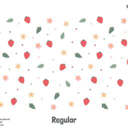 Strawberry & Flowers Wall Stickers, Decals, Cottagecore Large Stickers - thumbnail 3
