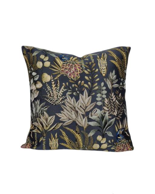 "Peacock Tapestry Cushion Covers - Luxurious Tropical Palm Leaf Botanical 16"", 18"", 22"", 24"" & 18"" X 12"", 20"" 14" - image 1