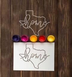 Texas Home State Stencil Reusable Custom Stencils For Crafts, Wall Art, Plastic Painting Tx Outline Sign Decor - thumbnail 1