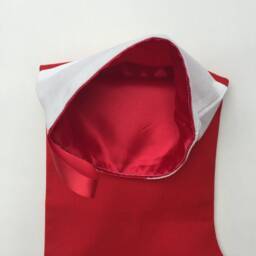Personalized Baby Girl First Christmas Stocking Handmade Cotton Reindeer - thumbnail 4