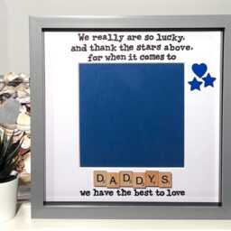 Daddy Photo Frame - Birthday Personalised Scrabble Art Fathers Day - thumbnail 2