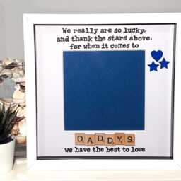 Daddy Photo Frame - Birthday Personalised Scrabble Art Fathers Day - thumbnail 3