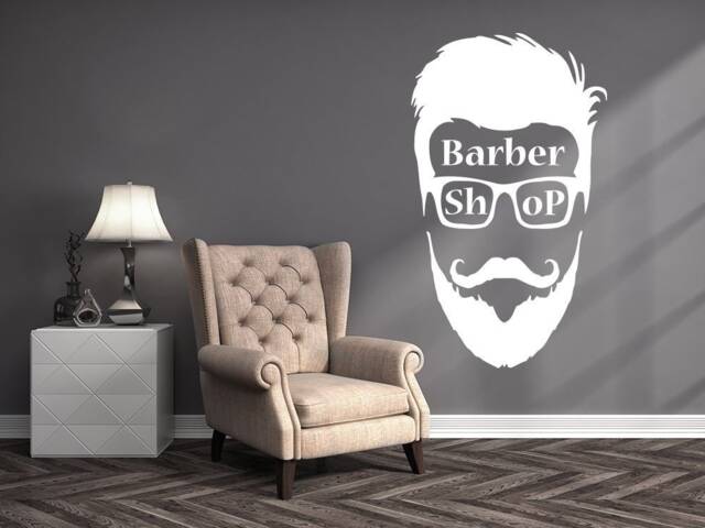 Barber Shop Wall Decals Hairdressing Decal Beauty Salon Vinyl Stickers Home Decor Na260 - image 1