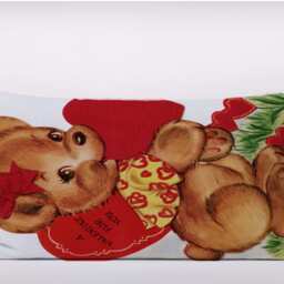 Vintage Valentines Card Bear Love - Cushion Cover Case Or Stuffed With Insert - thumbnail 2