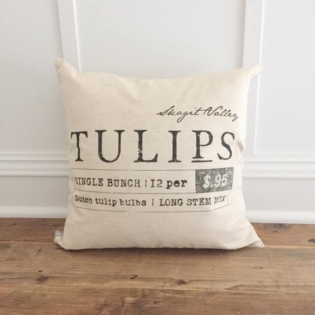 Tulip Sign Pillow Cover - image 1