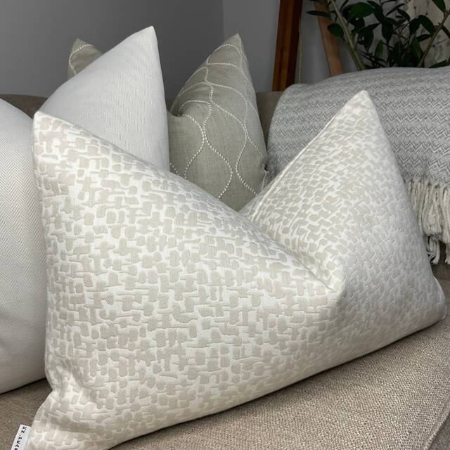 "Abstract Cushion Cover, Pillow Cover Size 12"" X 20" - image 1