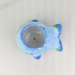 Ceramic Whale Planter, Succulent Pot, Animal Pottery - thumbnail 4
