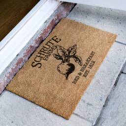 The Office Custom Doormat - Schrute Farms Dwight Welcome Mat Quote Gift Tv Show - thumbnail 2