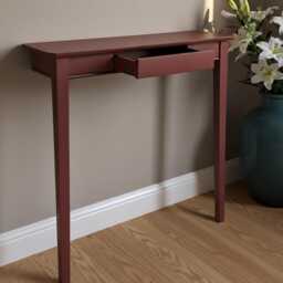 Diy Ready-To-Paint Console Table With Drawer - Unfinished Wood Accent For Entryway Or Hallway - thumbnail 2