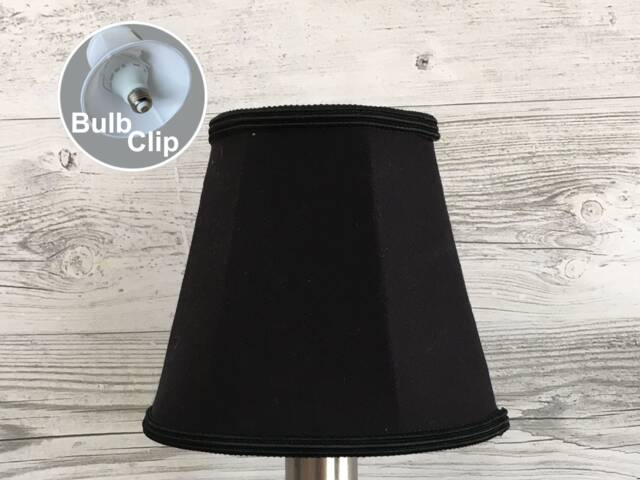 Black Empire Candle Shade - Lampshade Chandelier Lampshades Clip On Lampshades Retro Lampshade Wall Light - image 1