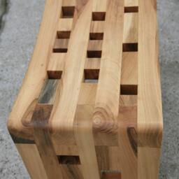 Small Curved Bench With Holes - thumbnail 3