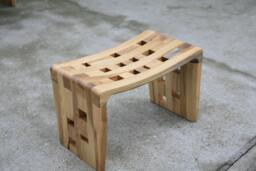 Small Curved Bench With Holes - thumbnail 1