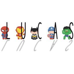 Superhero Bedroom Print, Name Personalised Boys Girls Print - thumbnail 3