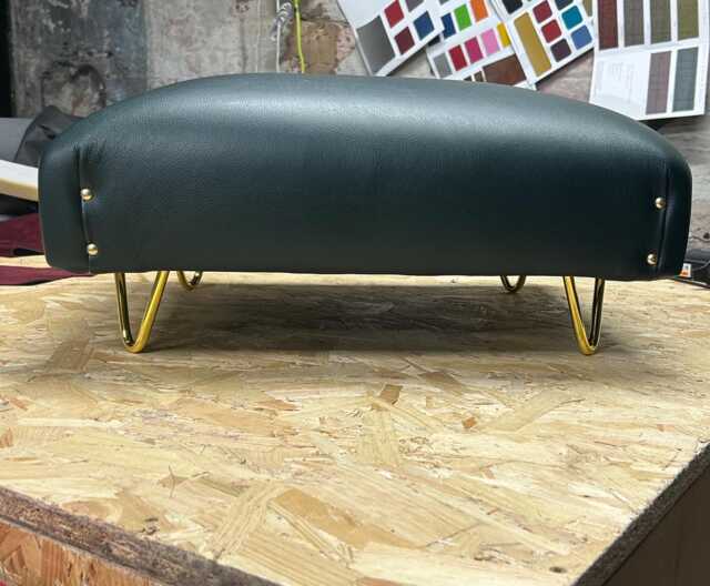 Real Leather Bespoke Footstool - image 1