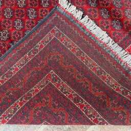 6x9 Afghan Bukhara Wool Rug - Handmade Large Oriental Carpet Oversized Handwoven Area For Living Room, Bedroom Or Dining Room Decor - thumbnail 4