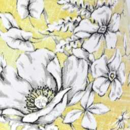 Buttercup Yellow Toile Candle Clip Lampshade French Chandelier Shade/Wall Light Cotton Fabric - thumbnail 3