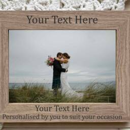 Picture Frame, Photo Personalised Gift, Custom Wall Hanging Or Tabletop, 6x4 7x5 - thumbnail 2