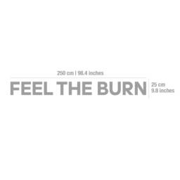 Feel The Burn, Gym Wall Art, Quotes, Decor, Gym, Stickers, 3D, 3D Hangings, Signs, Gift - Skufetb - thumbnail 2